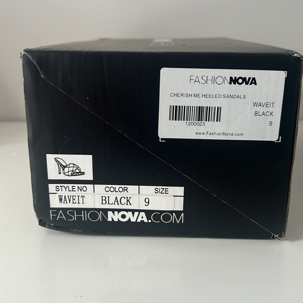 Fashion Nova Braided Black Heeled Sandal - Picture 4 of 4